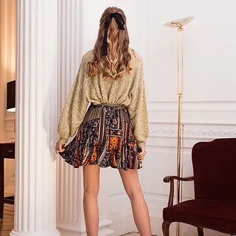 Wild Oasis Honey Mini Skirt